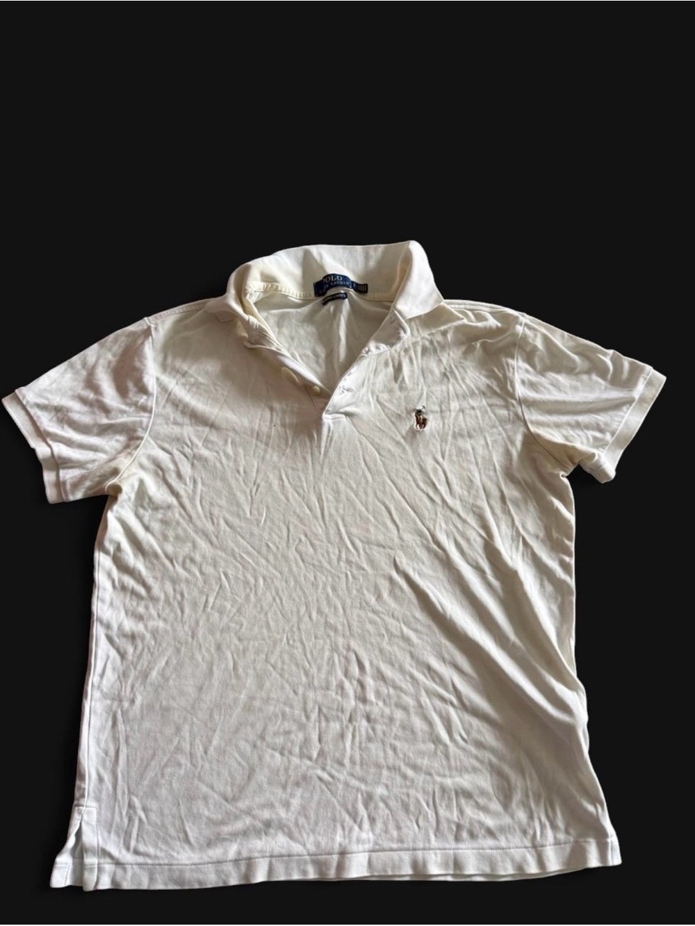 Polo by Ralph Lauren Cream White Short-Sleeve Polo
